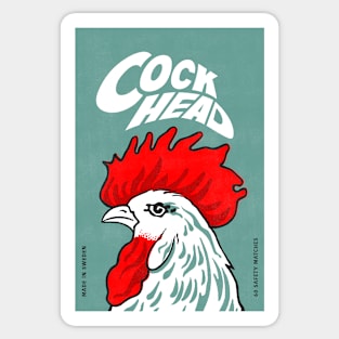 Cockhead Matchbox Label Retro Style #4 Sticker